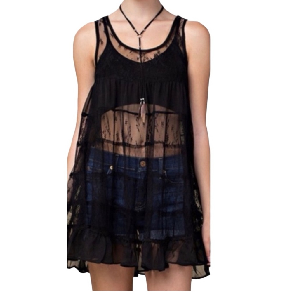 Black Lace Tunic Cover